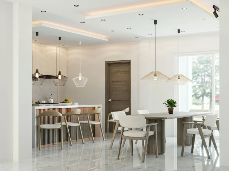 interior render breakfast area